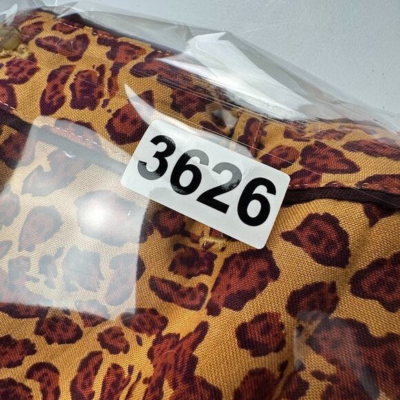 Free People Pants Womens 12 Tan Animal Print Wide Leg Boho Festival Hippie - Picture 16 of 16